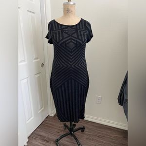 LaneBryant Bodycon Dress with sparkly chevron pattern - size 18-20